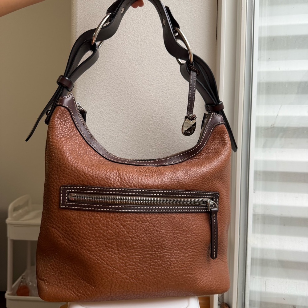 Dooney & Bourke Vintage Pebble Leather Hobo Bag